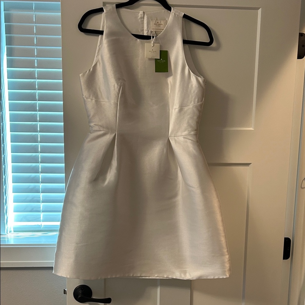 Kate Spade Elegant White Sleeveless Dress